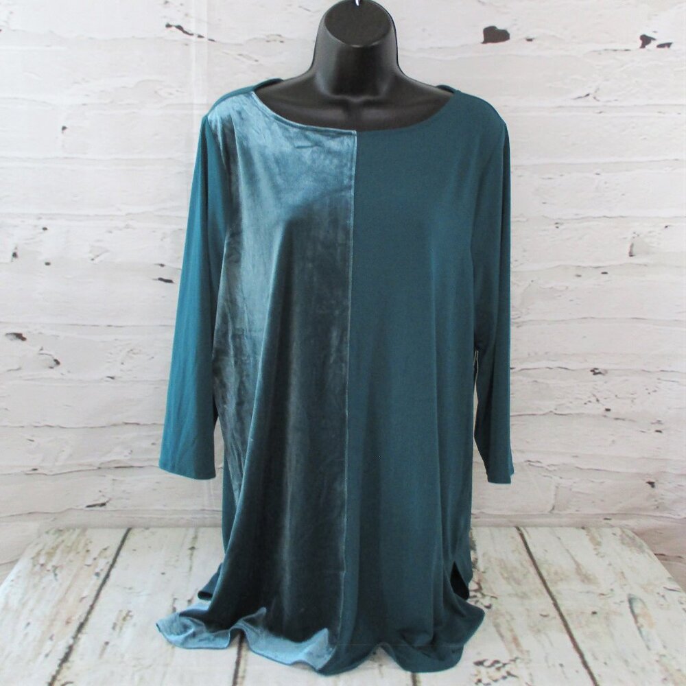 Alfani Velveteen Relaxed Tunic Top